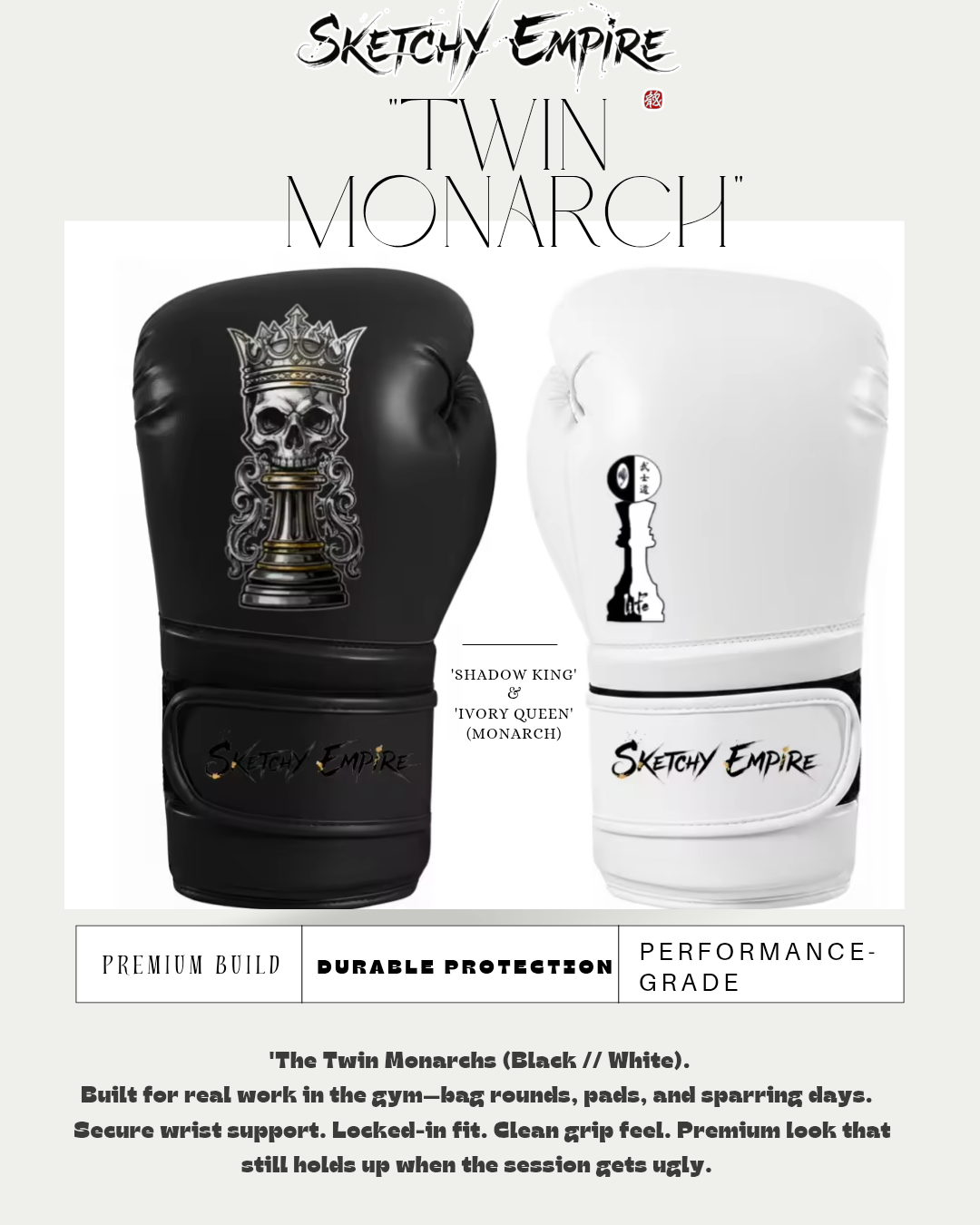 TWIN MONARCH- Boxing glove